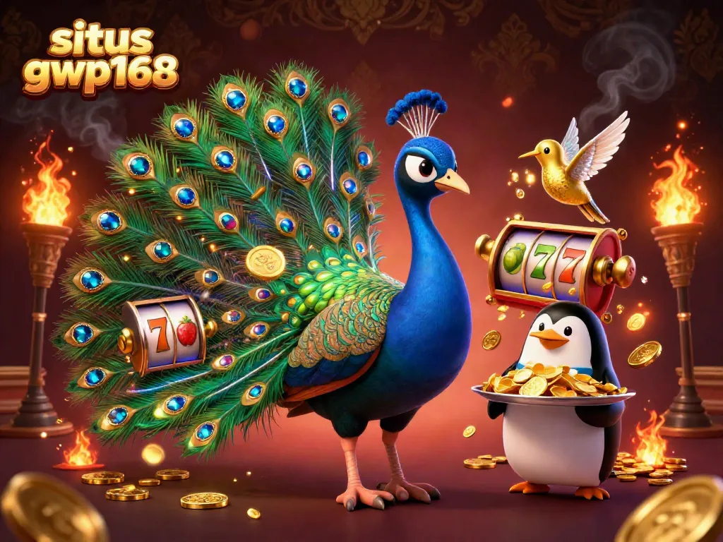Permainan slot gacor situs GWP168 dengan karakter menarik dan dekorasi mewah.
