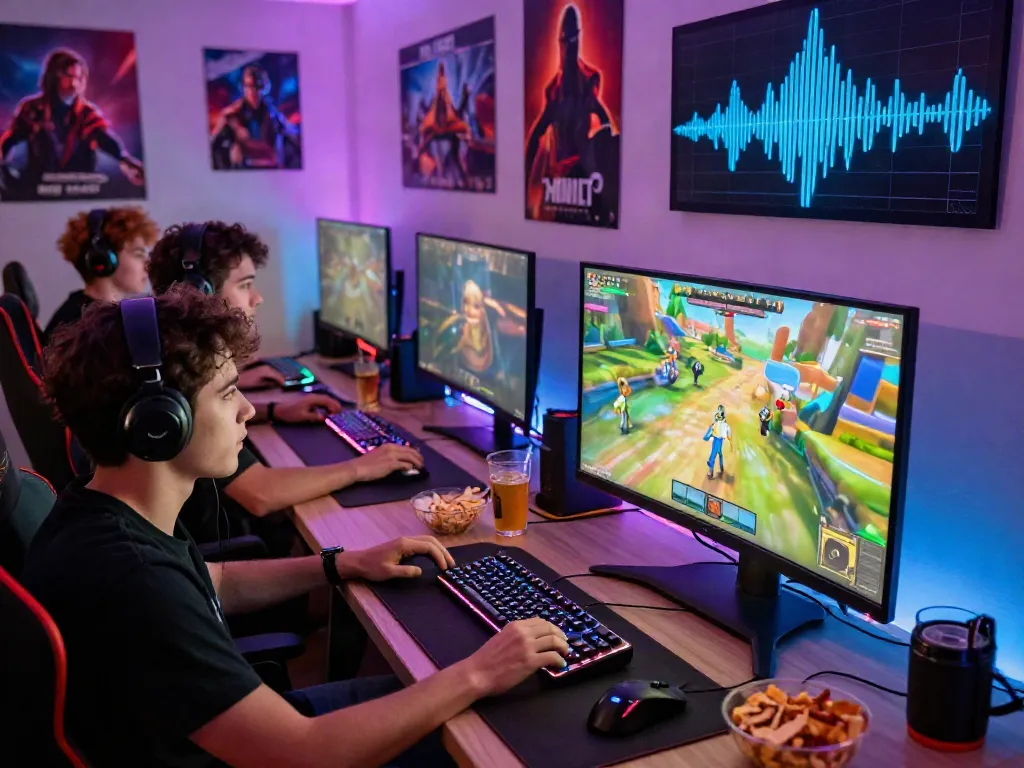Interactive gaming session with friends, showcasing nyonya4d competitive spirit and immersive experience.
