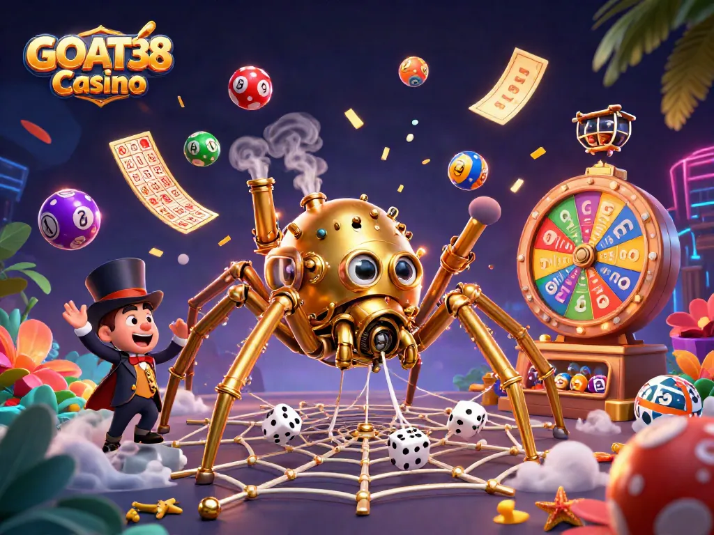 Engage with thrilling gameplay at GOAT38 Casino featuring a vibrant lottery scene.