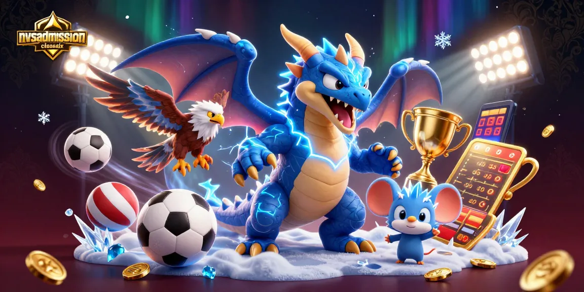 nvsadmissionclasssix showcases an electrifying casino scene with a thunder dragon and vibrant gaming elements.