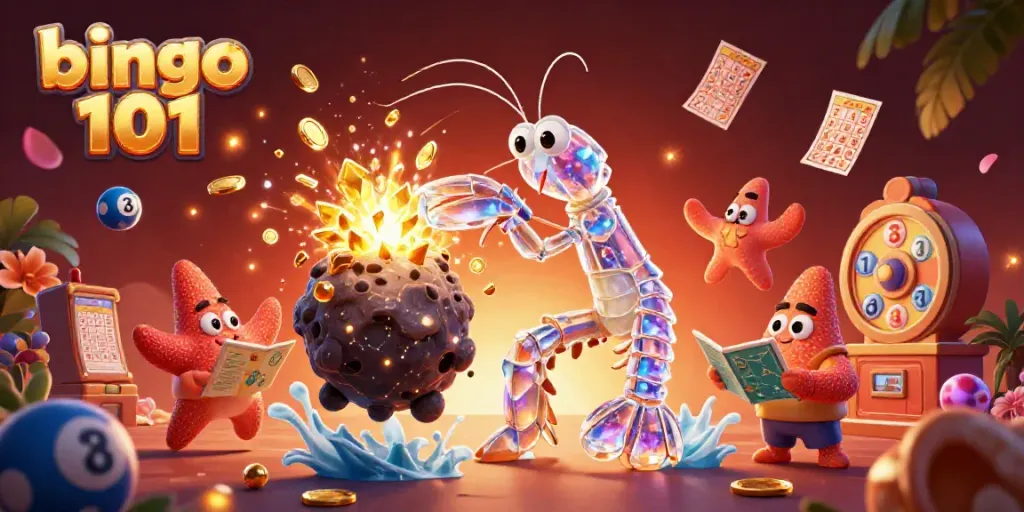 Engage in bingo 101 with a vibrant digital illustration showcasing exciting bingo gameplay elements.