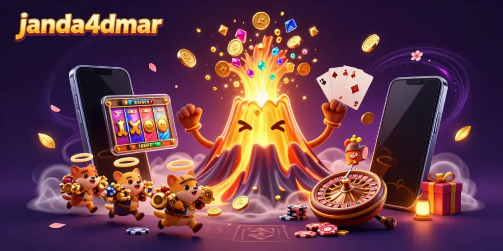Permainan slot menarik di platform janda4dmar dengan gunung berapi emas yang bersemangat