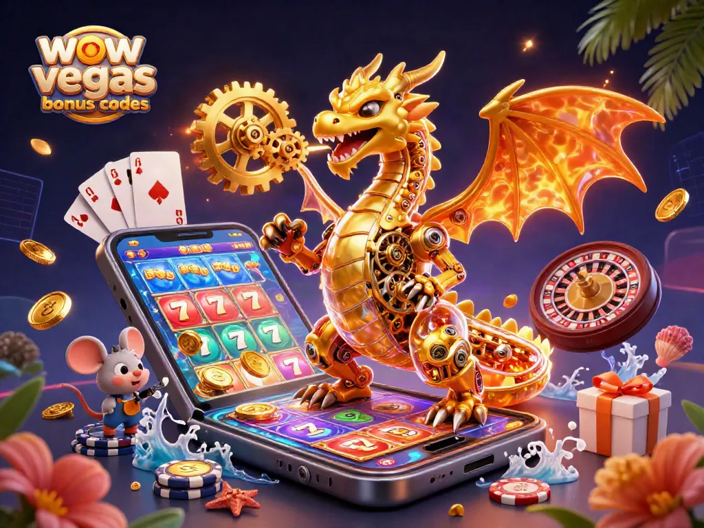 Win with wow vegas bonus codes in a vibrant 3D casino world filled with games and excitement.
