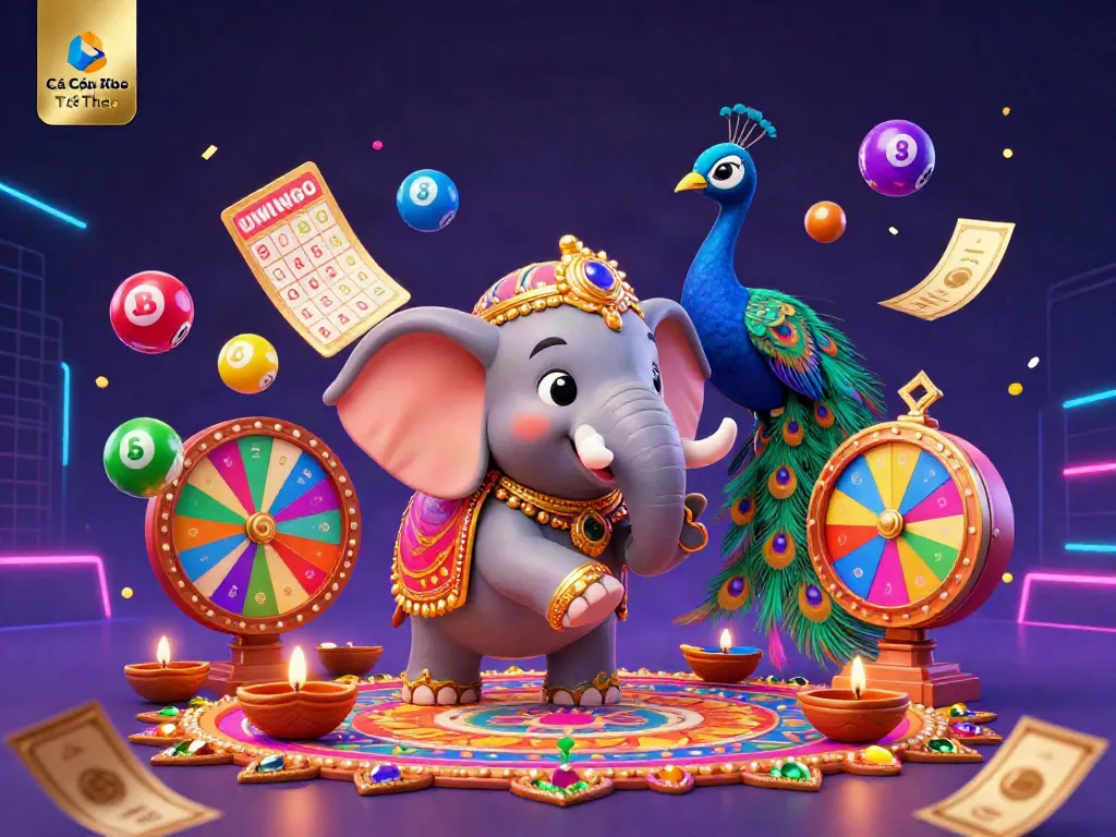 Cá Cược Thể Thao showcases dynamic sports betting elements with vibrant characters and engaging visuals.