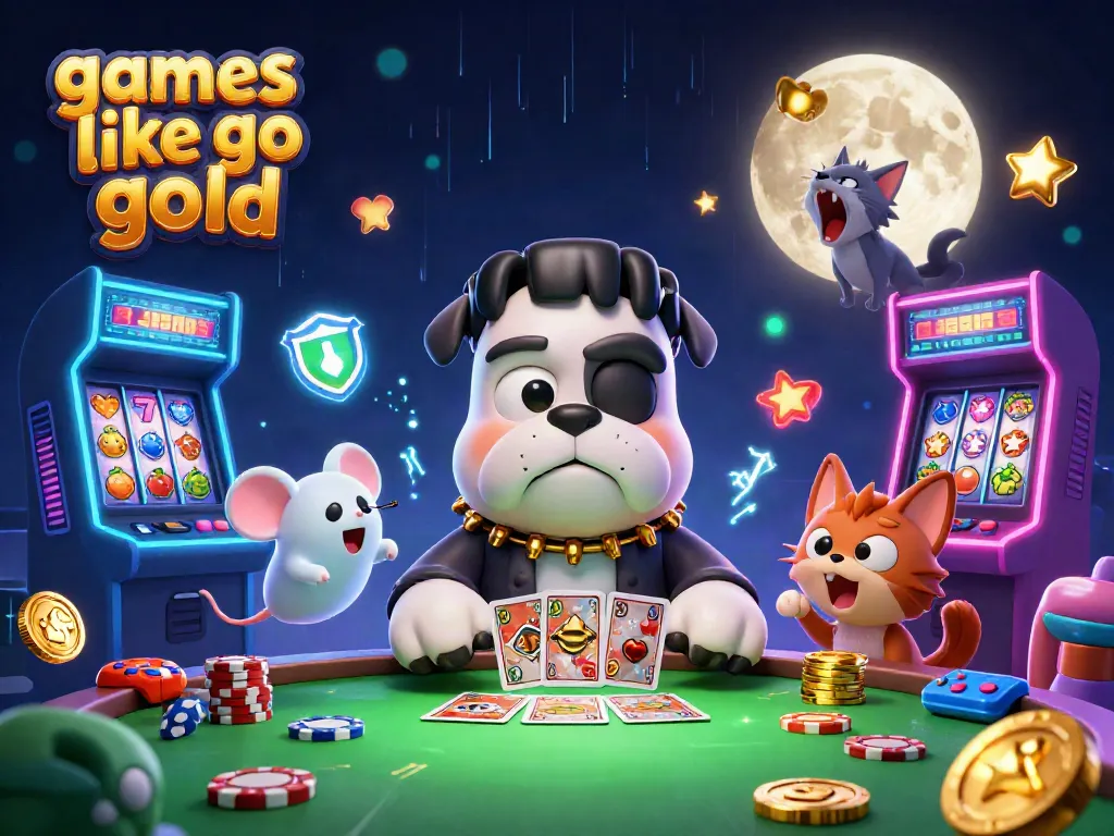 Experience thrilling gameplay with games like go go gold in this vibrant casino-inspired scene featuring unique characters and vivid game elements.