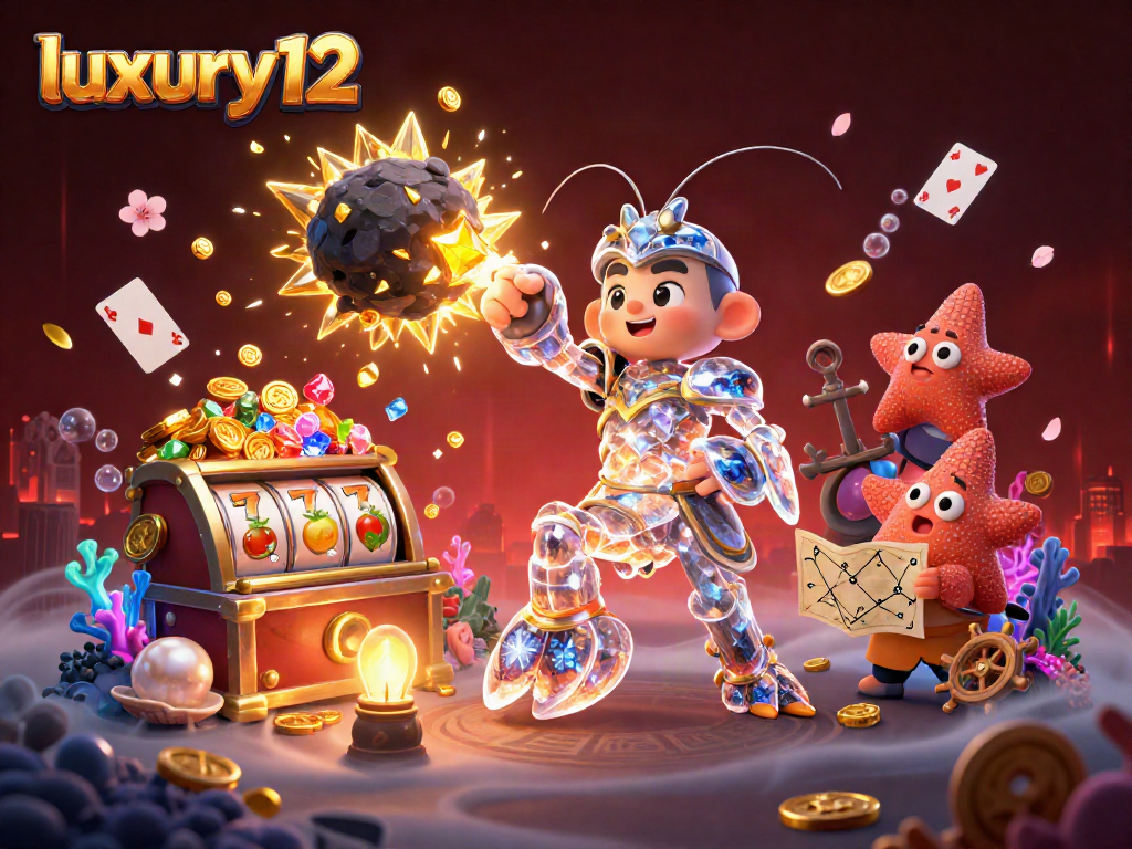 Experience excitement at luxury12 with a galactic samurai and treasure-filled scene