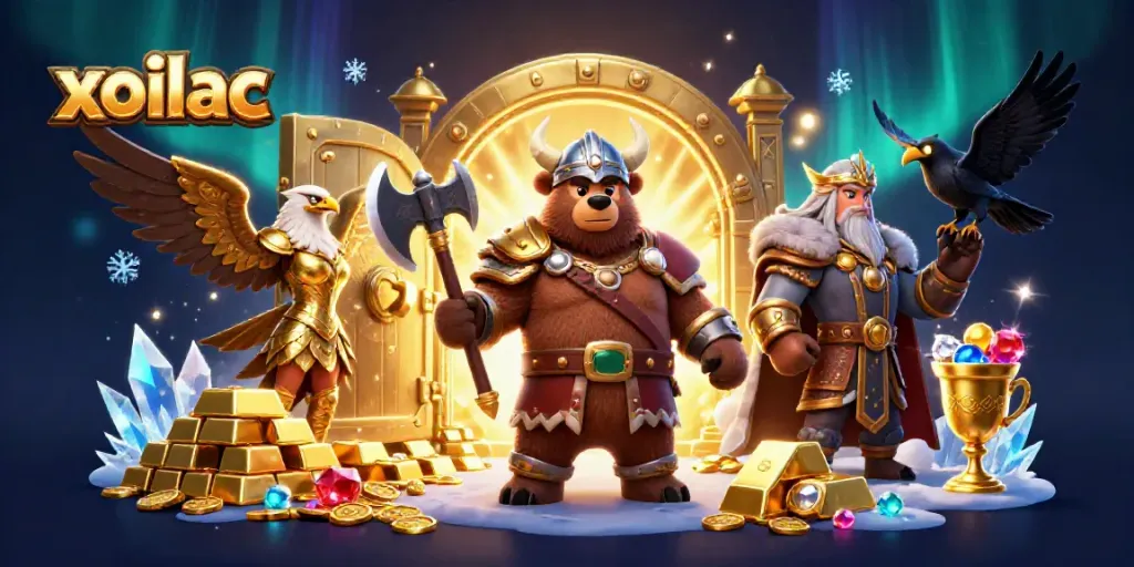 Experience thrilling wins with xoilac’s immersive casino environment featuring treasure and epic characters.