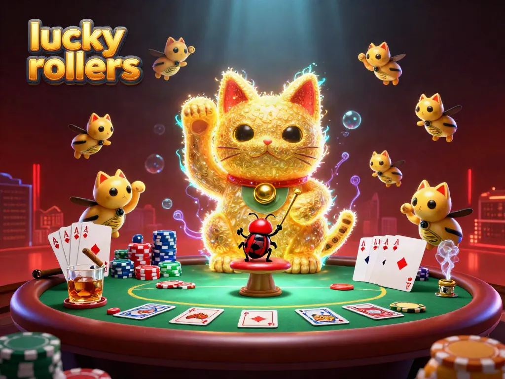 Experience thrilling wins at lucky rollers casino with vibrant 3D visuals and dynamic characters.