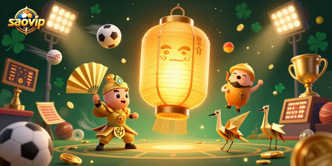 Engage in thrilling saovip sports betting with vibrant casino characters and dynamic game elements.