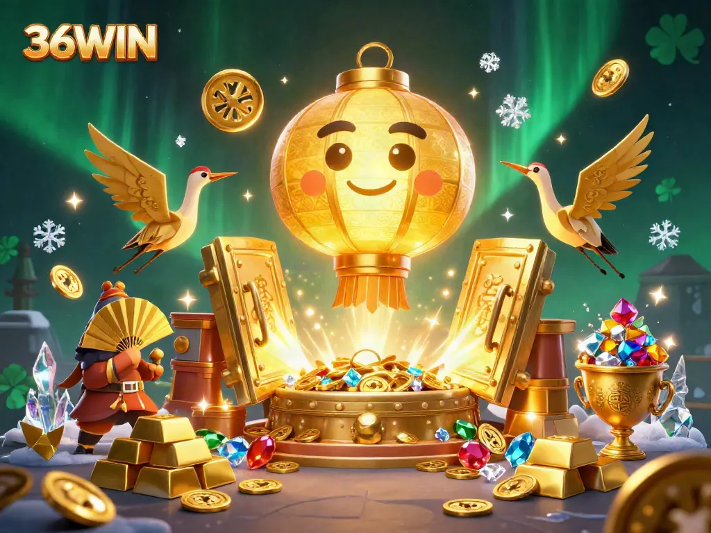 Experience the magic of 36WIN casino with vibrant spirits and treasures in a thriving night market.