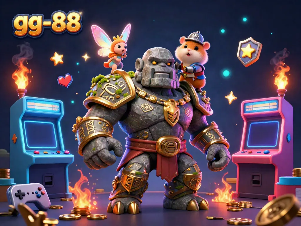Experience the thrilling magic of gg-88 in this 3D casino adventure with unique characters and vibrant game elements.