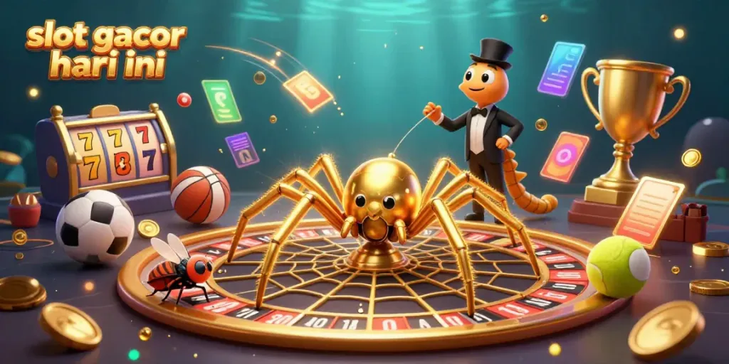 Genggam kemenangan dalam slot gacor hari ini dengan ilustrasi menarik bertema casino.