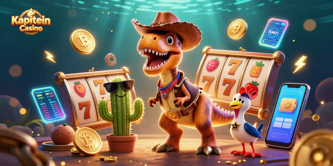 Jelajahi keseruan bermain Slot di Kapitein Casino dengan karakter 3D yang menarik.