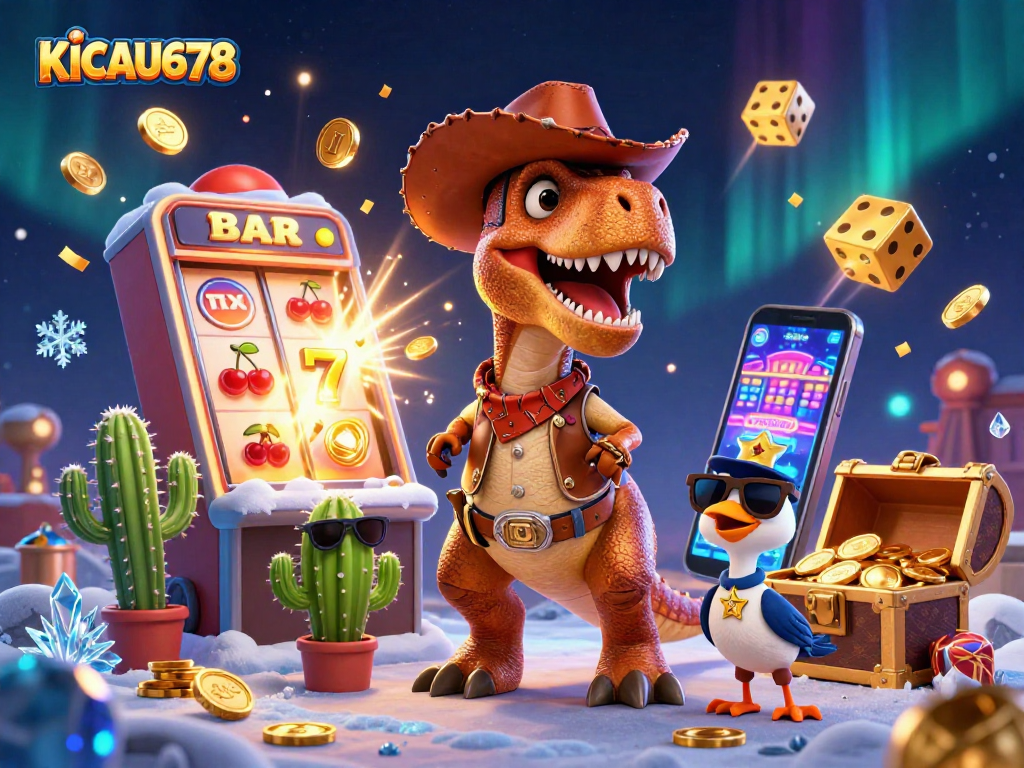 KICAU678's fun-filled environment showcases an exciting jackpot scene brimming with vibrant casino elements.