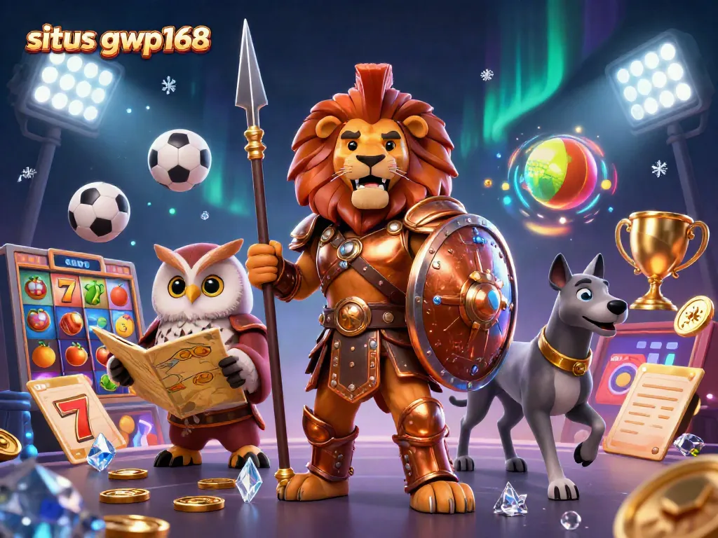 Gamer beraksi di situs gwp168 dengan simbol slot, kombinasi kemenangan, dan atmosfer casino yang megah.
