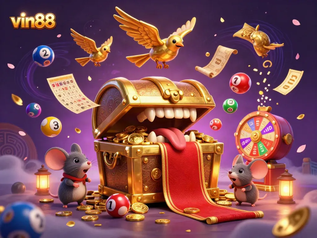 Engage in thrilling vin88 gaming experiences with vibrant illustrations and enticing game elements.