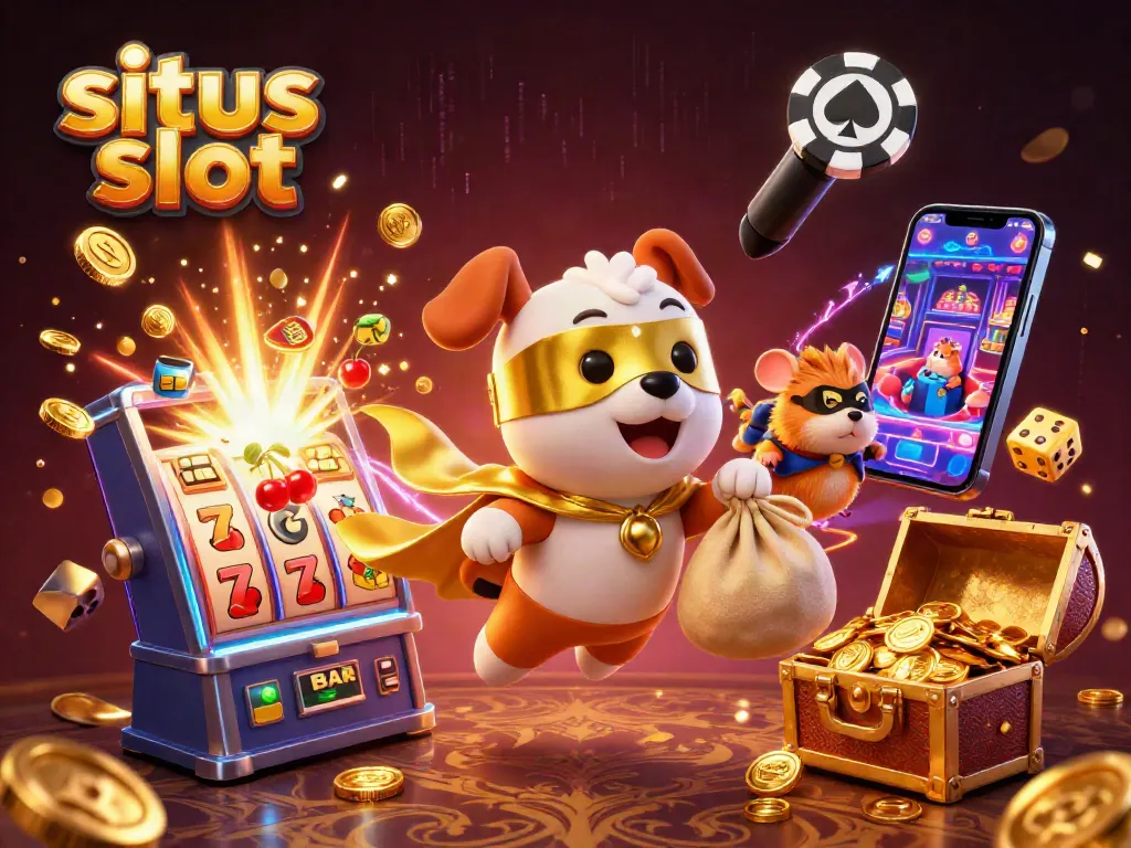 Menggali kemenangan di situs slot dengan karakter superhero dan elemen kasino penuh warna