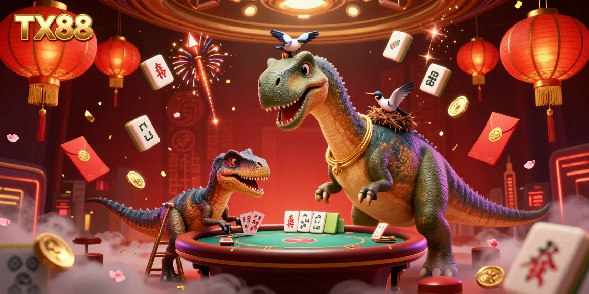 Experience the fun of TX88 casino with energetic card dealing and vibrant game elements.